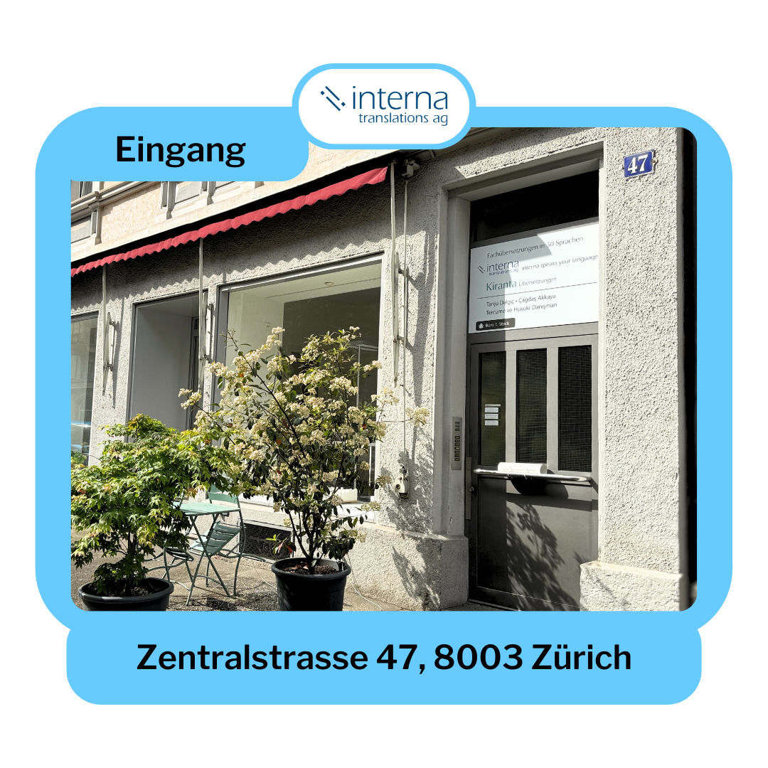 Eingang Interna Translations AG