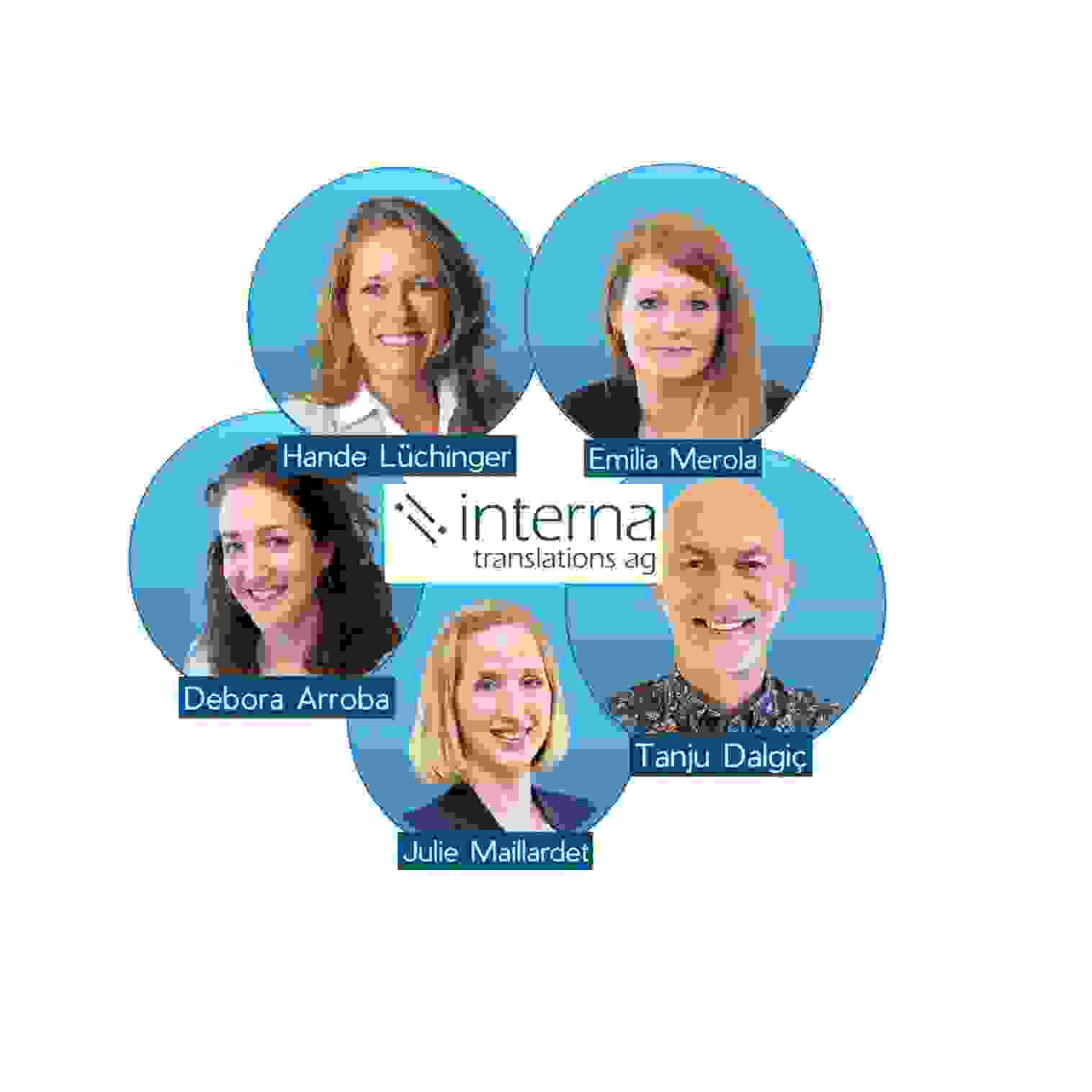 Team Interna translations 2025, Hande, Emilia, Debora, Julie, Tanju